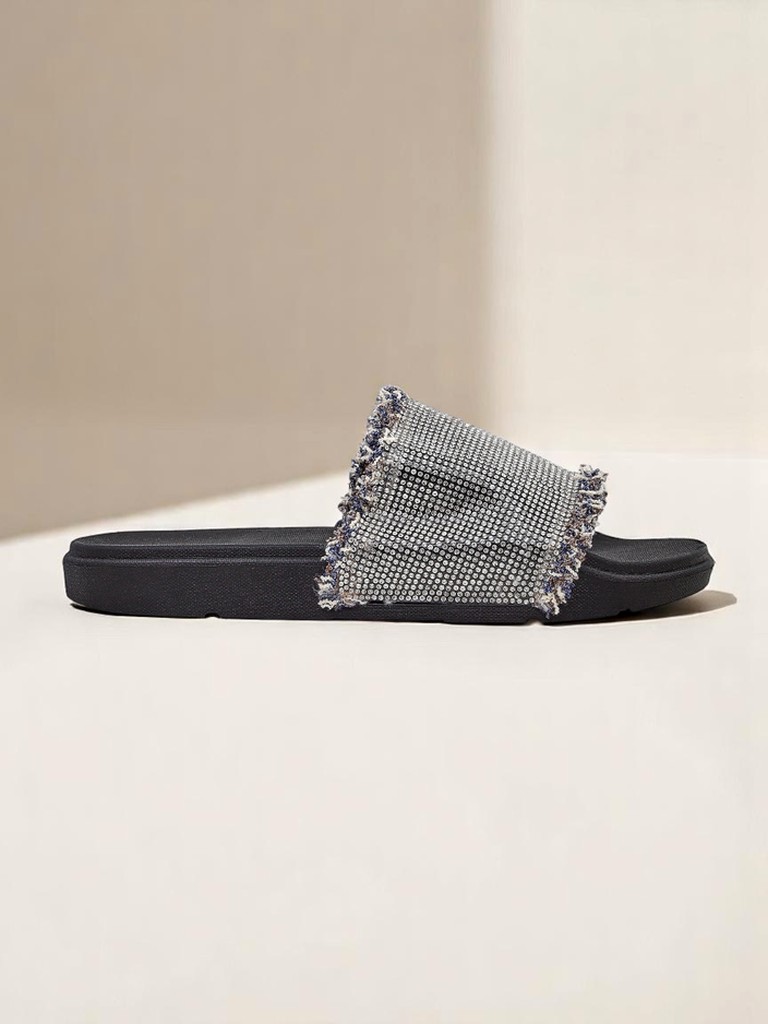 Royalfashion Дамски чехли на плоска подметка SparkleWalk