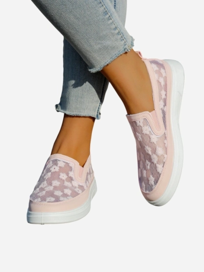 Royalfashion дамски мрежести мокасини с цветя Emzos