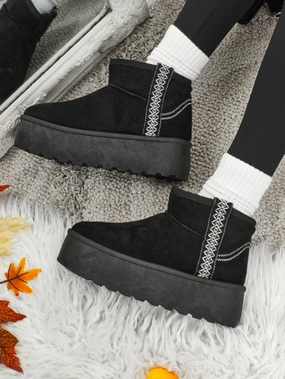 Къси дамски боти а'ла сноубутс Althea