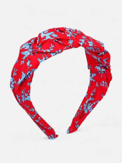 Royalfashion Лента за коса с драперия и щампа