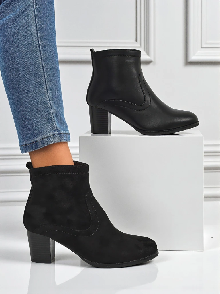 Дамски еко велурени боти на ток Crimson Echo