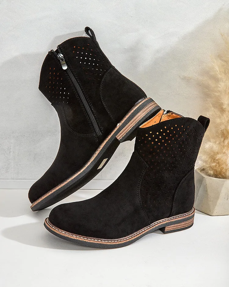 Royalfashion Дамски ажурни ботуши Toffas