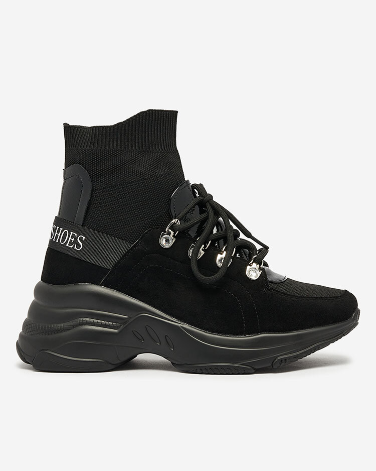 Royalfashion Дамски черни изолирани маратонки Aleppo