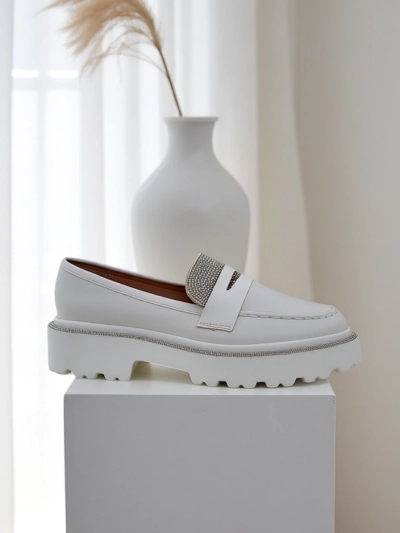 Royalfashion дамски мокасини с кристали Vinness