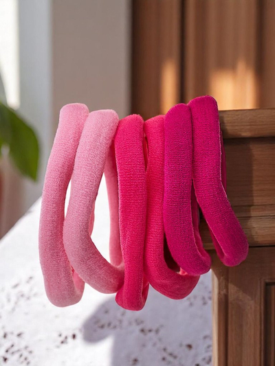 Royalfashion Комплект от 6 цветни ластика за коса Colora