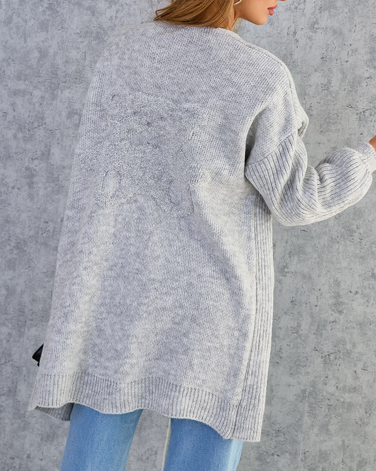 Royalfashion Дамски пуловер за спане в цвят фуксия