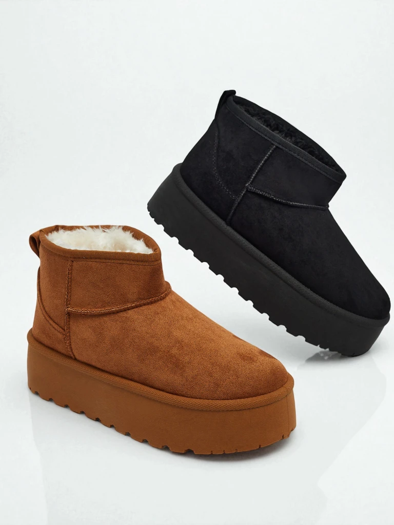 Къси дамски боти а ла сноубутс Vespera