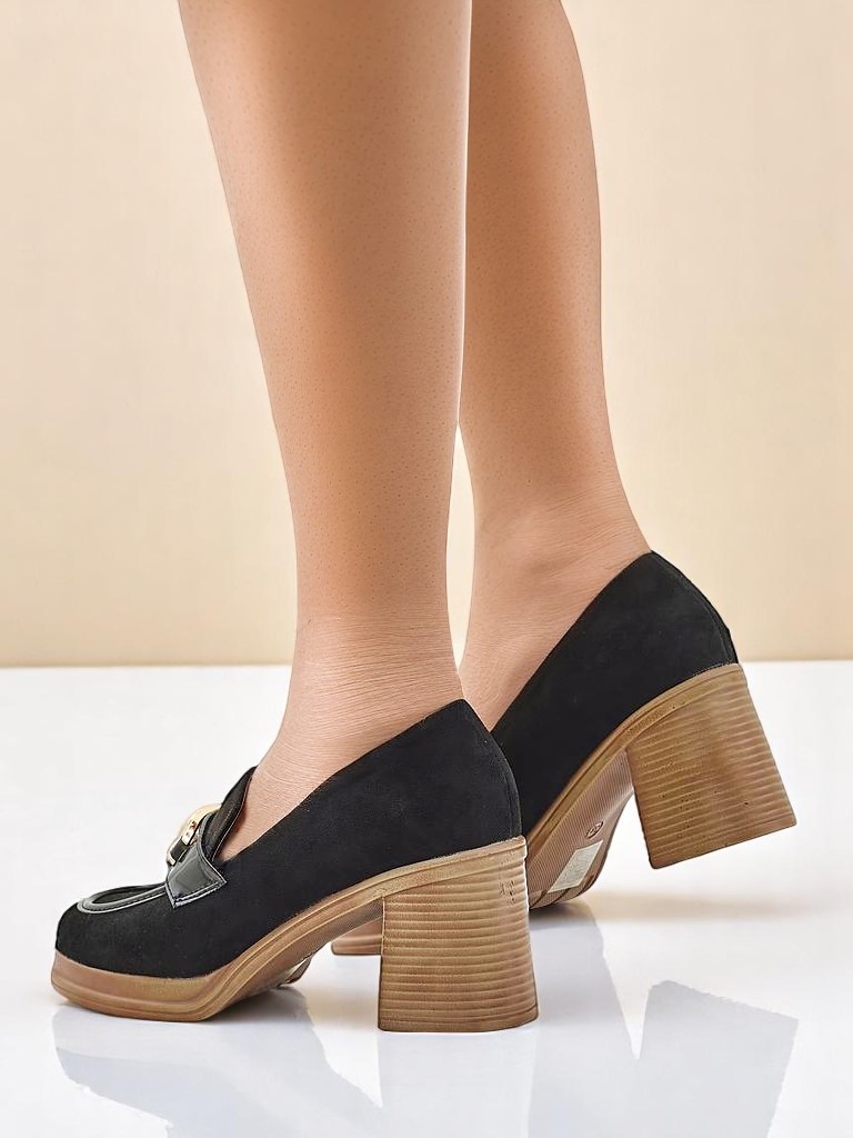 Royalfashion дамски мокасини на висок ток Qeroy