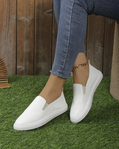 Обувки без връзки с изрязани мотиви на Royalfashion за жени Eppes