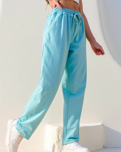 Royalfashion Памучни права панталони за жени