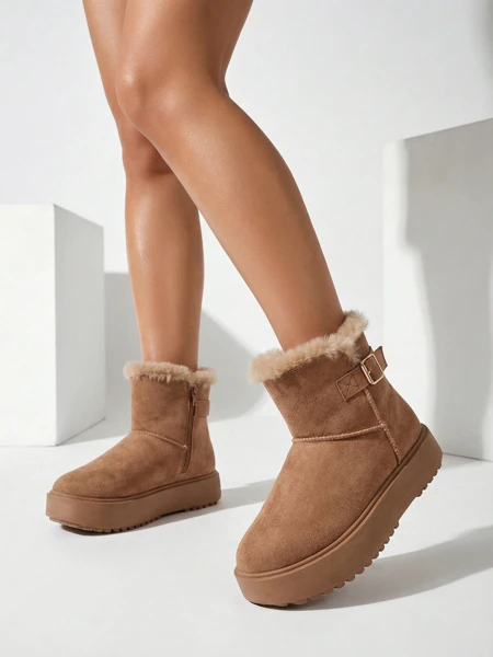 Royalfashion Къси дамски боти тип снегоходки Winter Crest