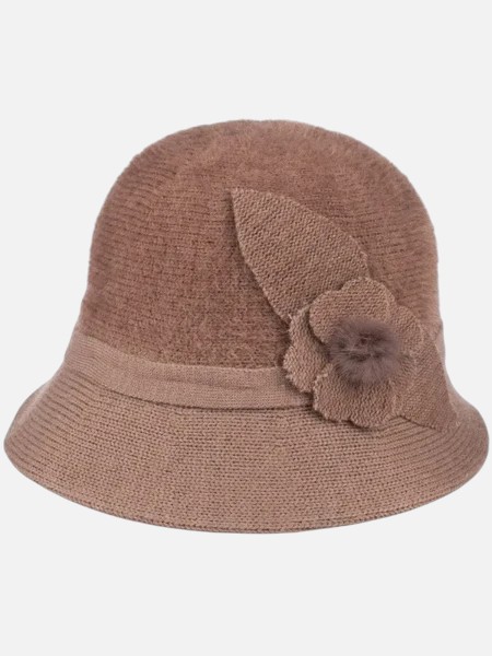 Дамска шапка бомбе с декорация Pearl Belle