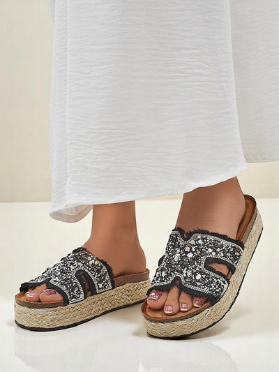 Royalfashion дамски чехли с декорации Candy Candy