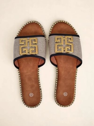 Royalfashion дамски чехли с плоска подметка Rorole