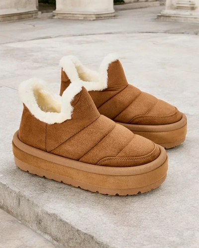 Royalfashion Дамски къси ботуши Zoeno a'la snow boots