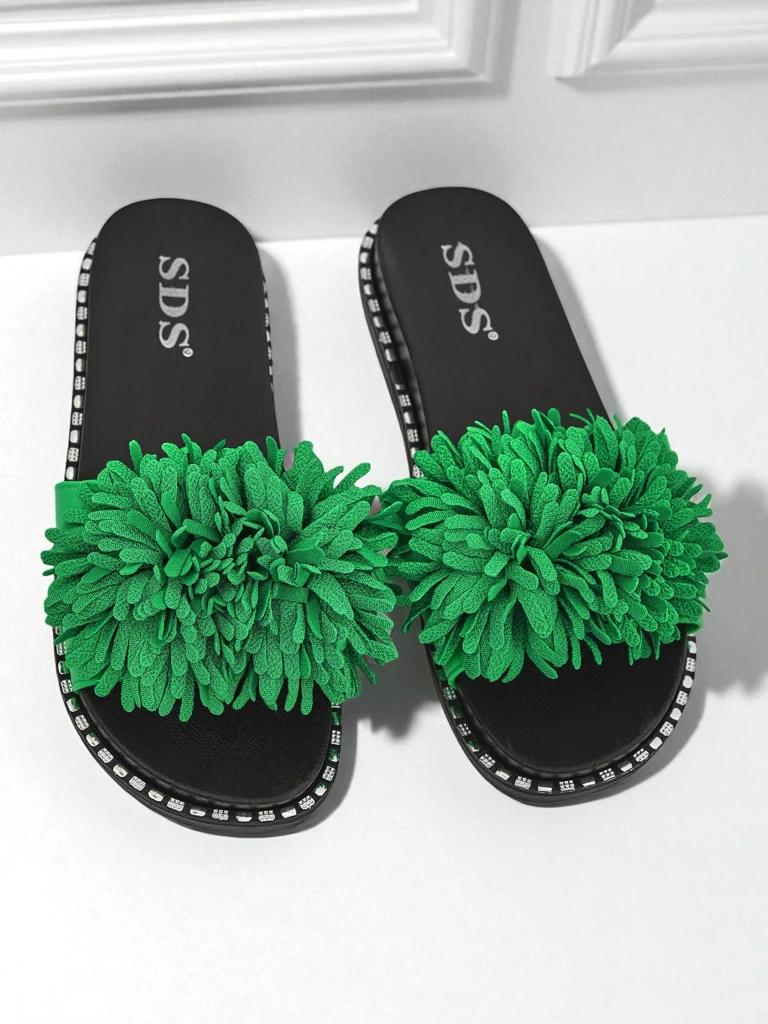 Royalfashion Дамски чехли на плоска подметка Flora Blide