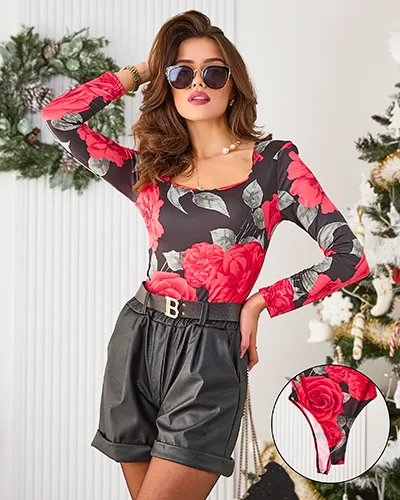 Royalfashion Дамско боди с принт