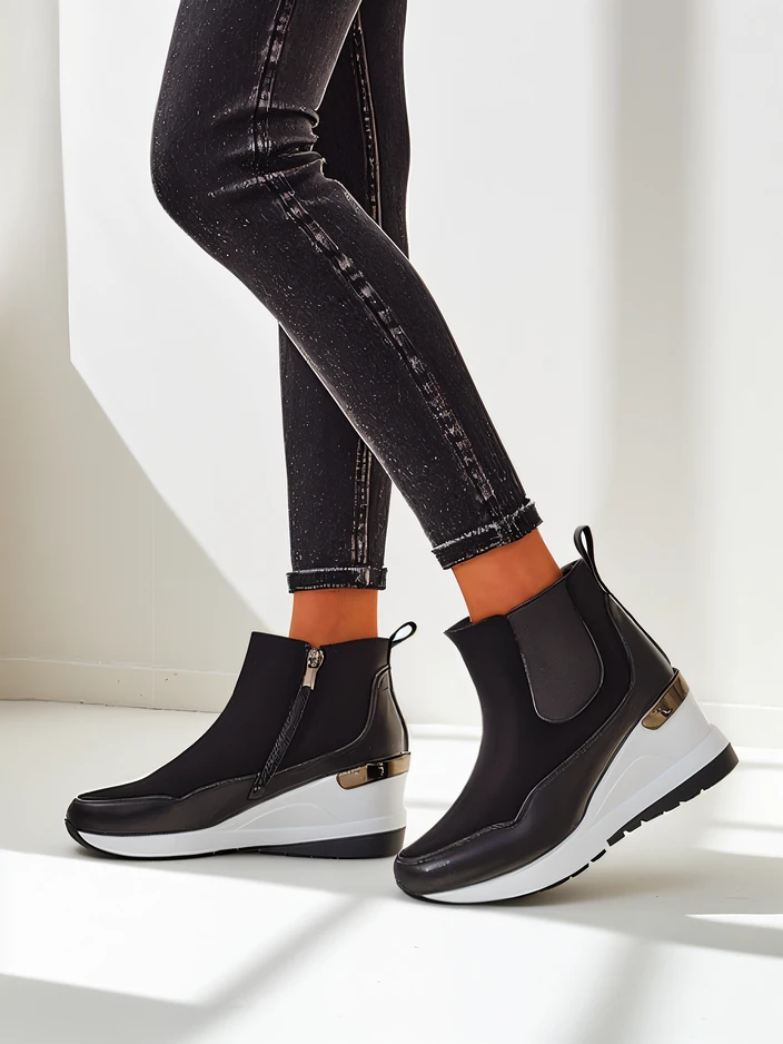 Женски ботуши на скрит ток Royalfashion Zafico