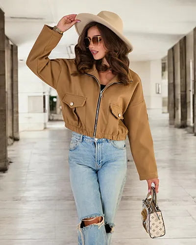 Royalfashion Дамско яке тип "бомбър"