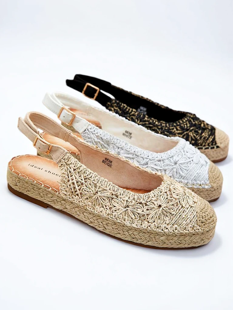 Royalfashion Дамски еспадрили с декоративна бродерия