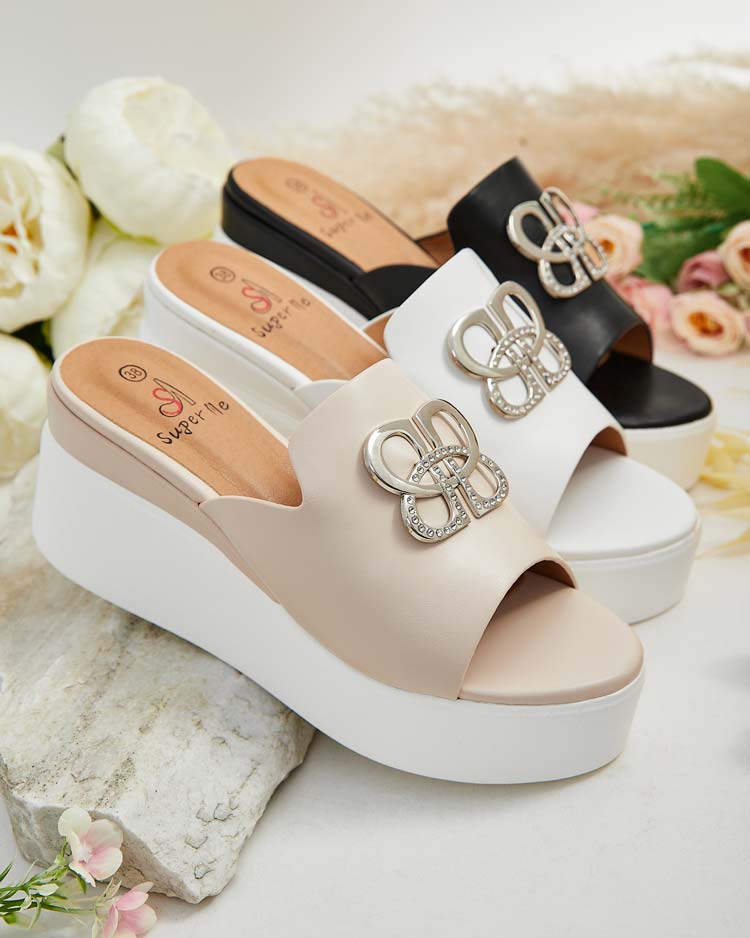 Royalfashion Women's Sailme Джапанки от котешка кожа