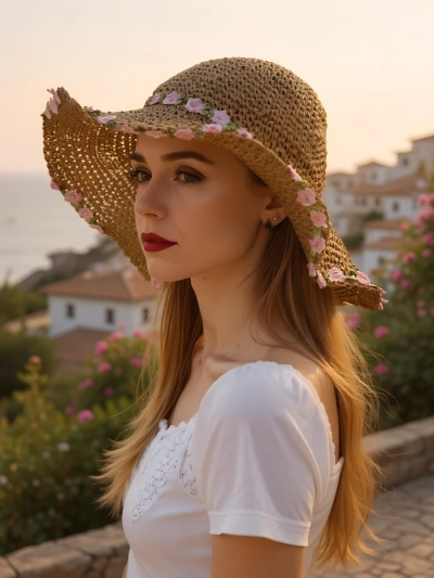 Royalfashion Дамска сламена шапка Malvera