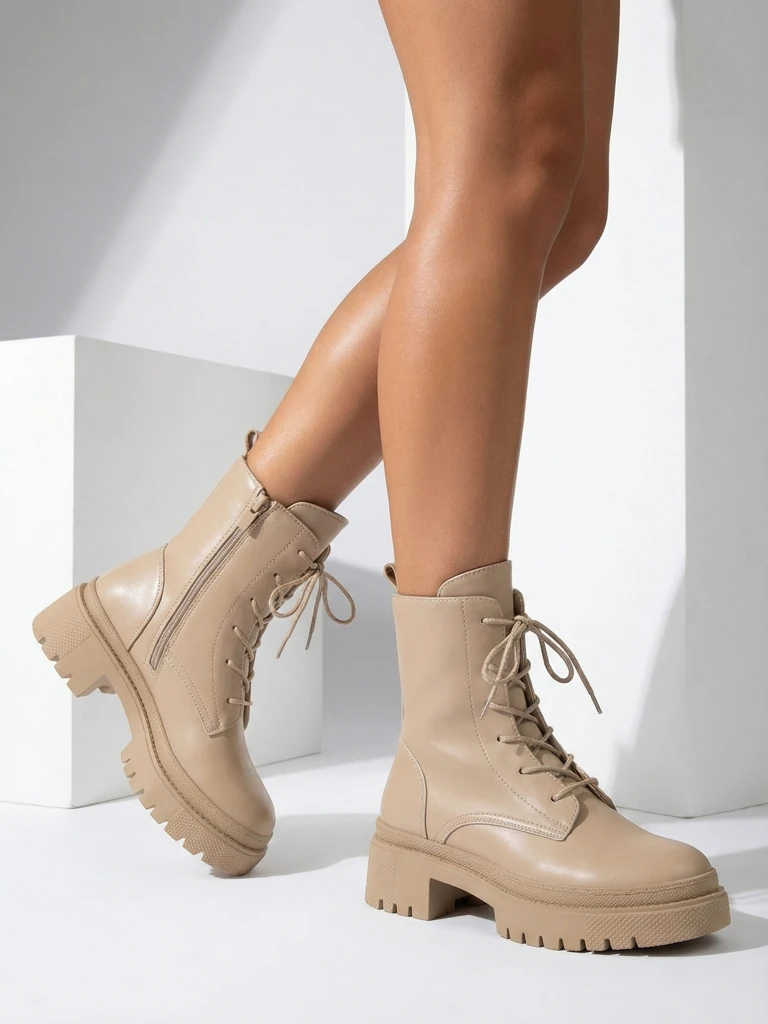 Royalfashion Дамски ботуши Bumalo с връзки