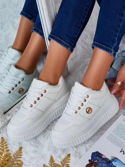 Royalfashion Затоплени дамски маратонки с кожа Rozit