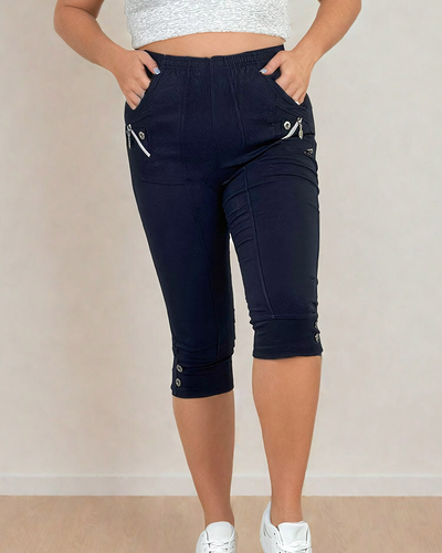 Royalfashion Дамски панталон от плат 7/8 PLUS SIZE