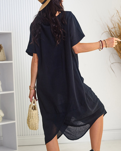 Royalfashion Памучна дамска oversize рокля