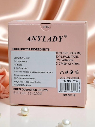 Anylady Пресован хайлайтър за лице Silver