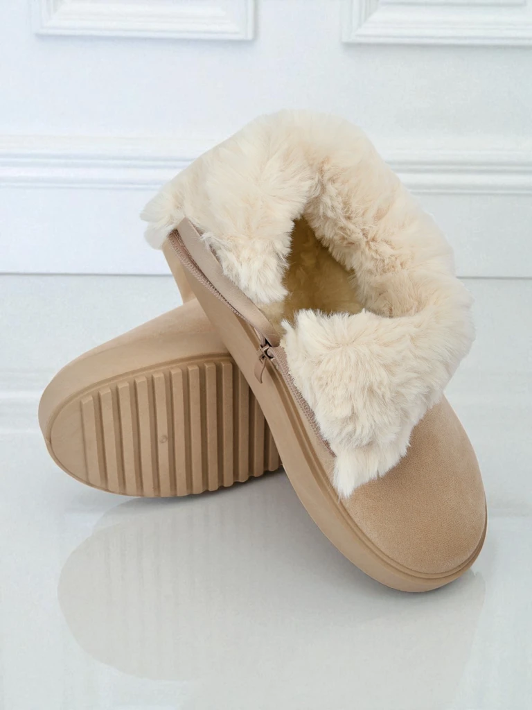 Royalfashion Къси дамски боти тип сноубутс Aurelia Classico