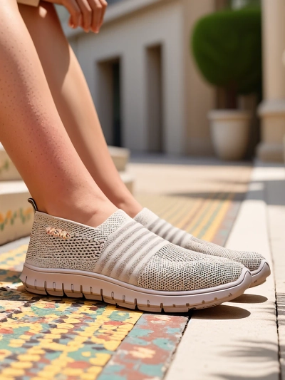 Royalfashion Дамски спортни мокасини Sortpes