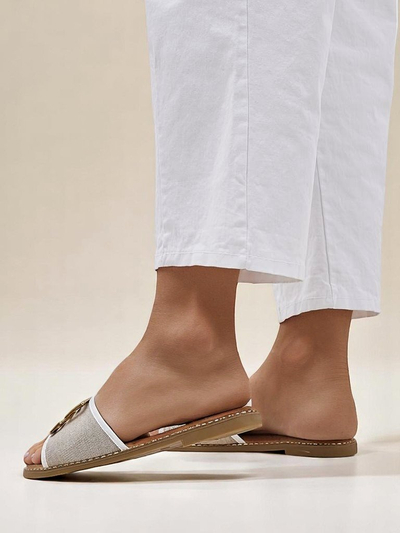 Royalfashion дамски пантофи с плоска подметка Rorole