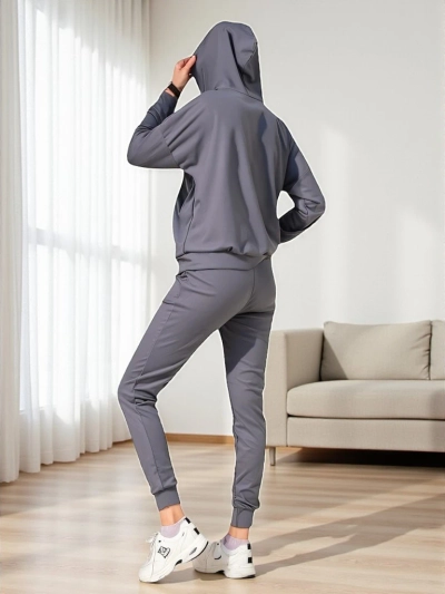 Royalfashion Дамски комплект велурен стил