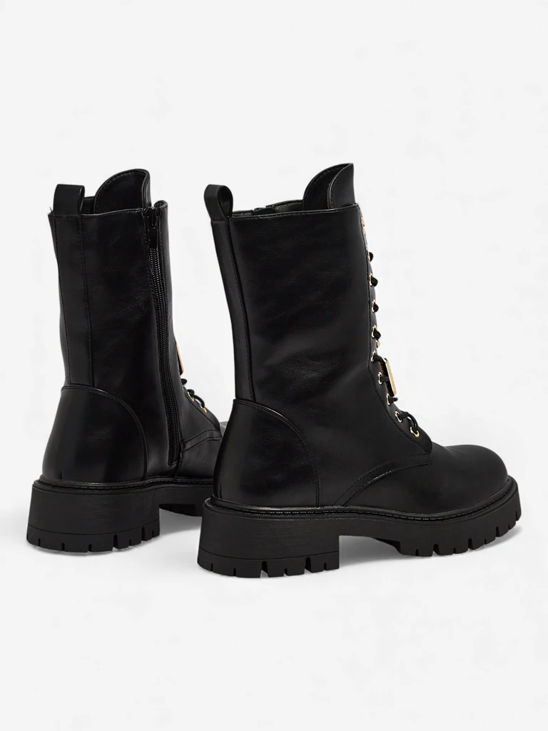 Дамски еко кожени боти с връзки Venit