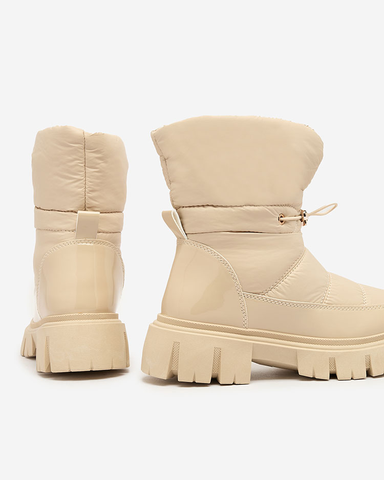 Royalfashion Дамски ботуши за сняг с приплъзване в бежово Sadella