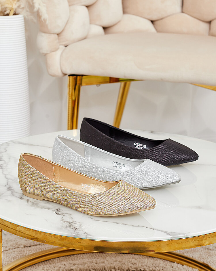 Royalfashion Women's Samelvi Glitter Ballerinas