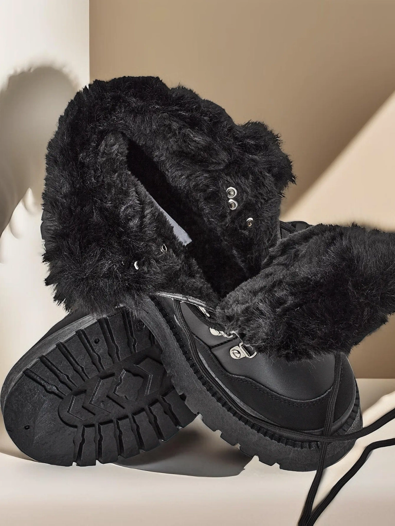 Дамски ботуши за сняг с връзки от Royalfashion Qiroz
