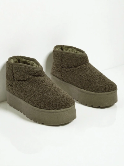 Къси дамски боти тип сноубутс Marellin