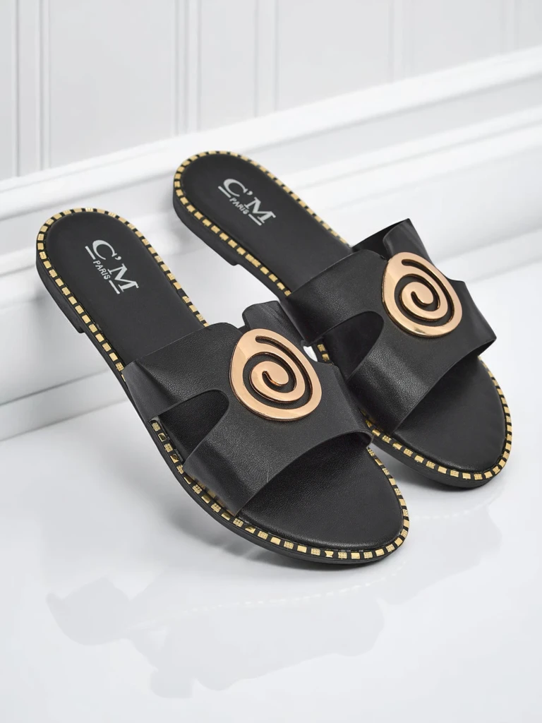 Royalfashion Дамски чехли с равна подметка Glam Bliss