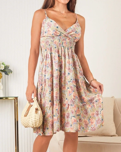 Royalfashion Дамска памучна рокля на цветя