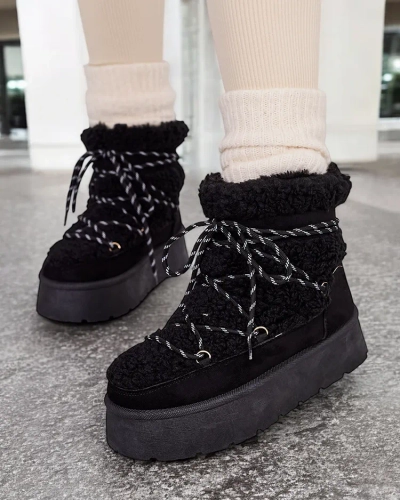 Royalfashion Дамски ботуши за сняг с дантела Evonie