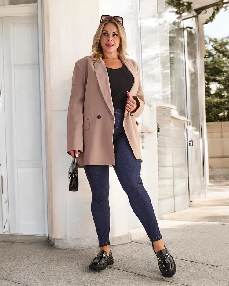 Royalfashion Дамски панталони PLUS SIZE