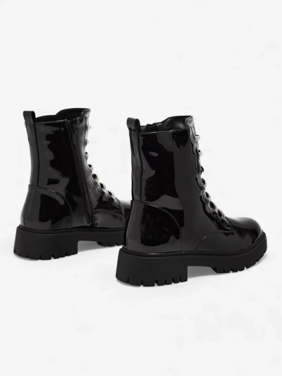 Лакирани дамски боти с връзки Velmini